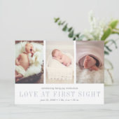 Love at First Sight写真誕生のお知らせ 案内状 (スタンド正面)