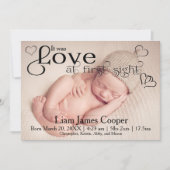 Love at First Sight -ベビー発表 案内状 (正面)