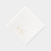 Love at First Sip名前をカスタムするス結婚クリプト 箔ナプキン (右)