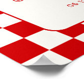 Love at First Slice Pizza Bridal Shower Welcome ポスター (角)