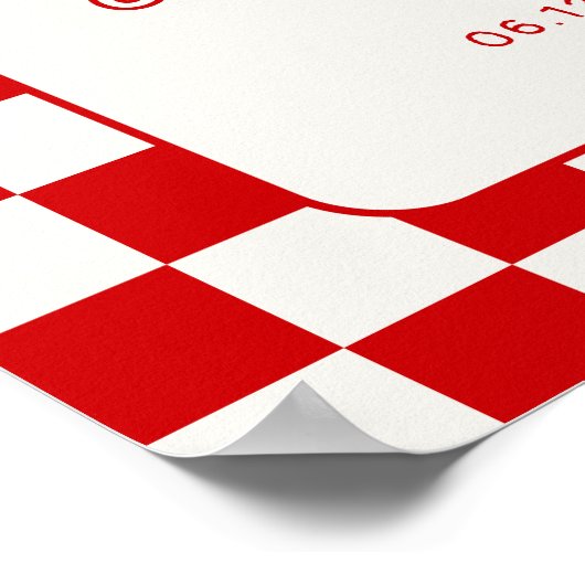 Love at First Slice Pizza Bridal Shower Welcome ポスター (角)