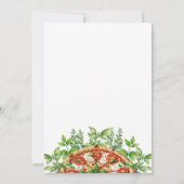 Love At First Slice Pizza Italian Bridal Shower 招待状 (裏面)