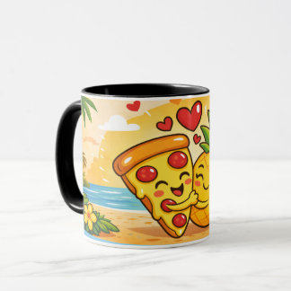 Love at First Slice - Pizza Meets Pineapple マグカップ