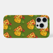 Love at First Slice - Pizza Meets Pineapple iPhoneケース (裏面横)
