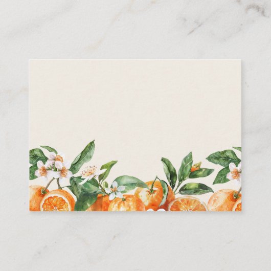 Love at First Spritz'アドバイスfor the Bride-Be エンクロージャーカード (裏面)