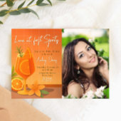 Love at first Spritzブライダルシャワーwith Photo 招待状