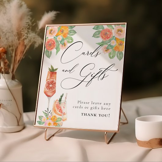 Love at First Spritz明るいカクテルカード&ギフト ポスター