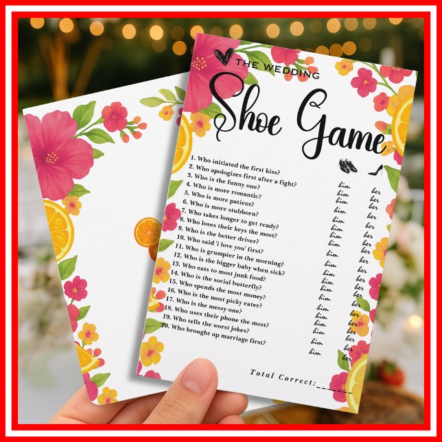 Love at First Spritz結婚's Shoe Game (クリエイターアップロード済み)