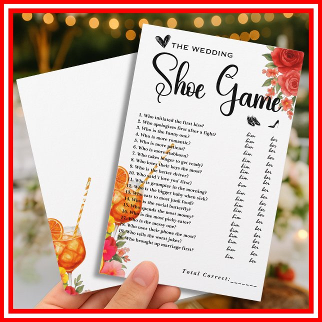 Love at First Spritz結婚's Shoe Game (クリエイターアップロード済み)