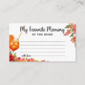 Love at First Spritz お気に入りの Memory of Bride Game エンクロージャーカード (正面)