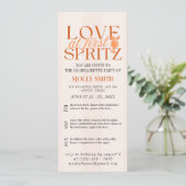 Love at First Spritz Bachelorette Itinerary  招待状 (スタンド正面)
