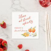 Love At First Spritz Bridal Shower スタンダードカクテルナプキン (インサイチュ)