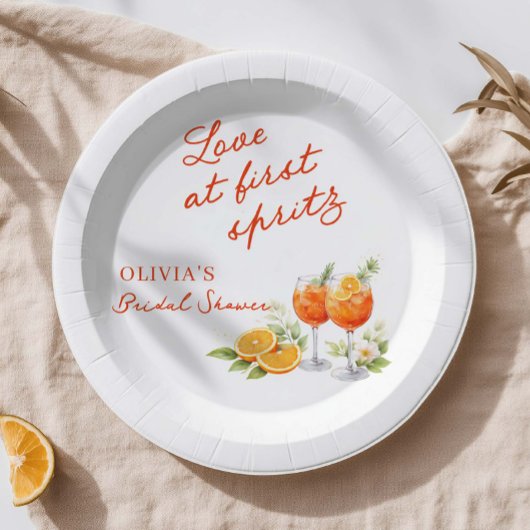 Love At First Spritz Bridal Shower ペーパープレート