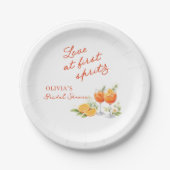 Love At First Spritz Bridal Shower ペーパープレート (正面)