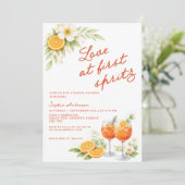 Love at First Spritz Bridal Shower 招待状 (スタンド正面)