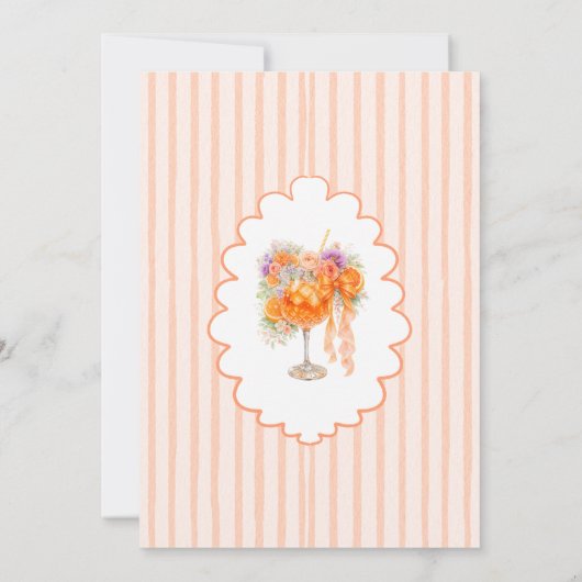 Love at First Spritz Bridal Shower Aperol  招待状 (裏面)