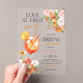 Love at First Spritz Bridal Shower Invitation アクリル招待状 (インサイチュ (ポータブル))