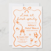 Love at First Spritz Bridal Shower Invitation 招待状 (正面)