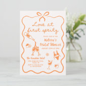 Love at First Spritz Bridal Shower Invitation 招待状 (スタンド正面)