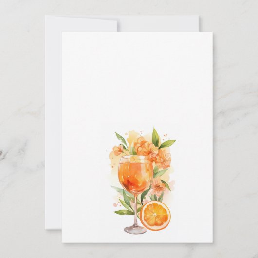 Love at First Spritz Bridal Shower Invitation 招待状 (裏面)