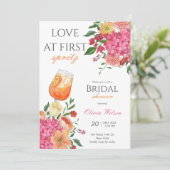Love at First Spritz Bridal Shower Invitation 招待状 (スタンド正面)