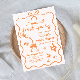Love at First Spritz Bridal Shower Invitation 招待状