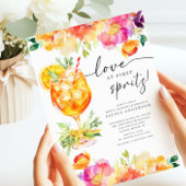 Love at First Spritz Bridal Shower Invitation 招待状