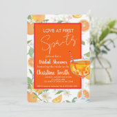 Love at First Spritz Bridal Shower Invitation 招待状 (スタンド正面)