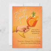 Love at First Spritz Bridal Shower Invitation 招待状 (正面)