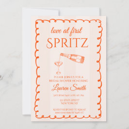 Love at First Spritz Bridal Shower Invitation 招待状