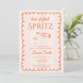 Love at First Spritz Bridal Shower Invitation 招待状 (スタンド正面)