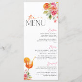 Love at First Spritz Citrus Bridal Shower Menu メニュー (正面)