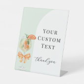 Love At First Spritz Custom Text Bridal Shower 台座サイン (正面)