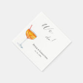 Love At First Spritz Wedding  スタンダードカクテルナプキン (角)