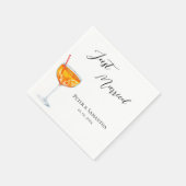 Love At First Spritz Wedding  スタンダードカクテルナプキン (角)