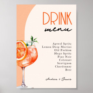 Love at First Spritz's Drinksメ結婚ニュー ポスター