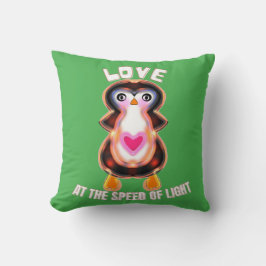 Love at the Speed of Light Penguin Gift クッション