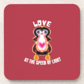 Love at the Speed of Light Penguin Gift コースター (正面)
