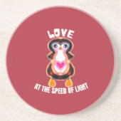 Love at the Speed of Light Penguin Gift コースター (正面)