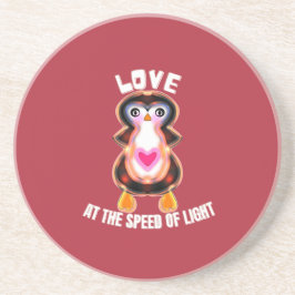 Love at the Speed of Light Penguin Gift コースター