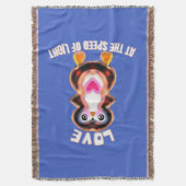 Love at the Speed of Light Penguin Gift スローブランケット (正面縦)