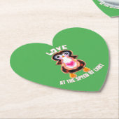 Love at the Speed of Light Penguin Gift ペーパーコースター (アングル)