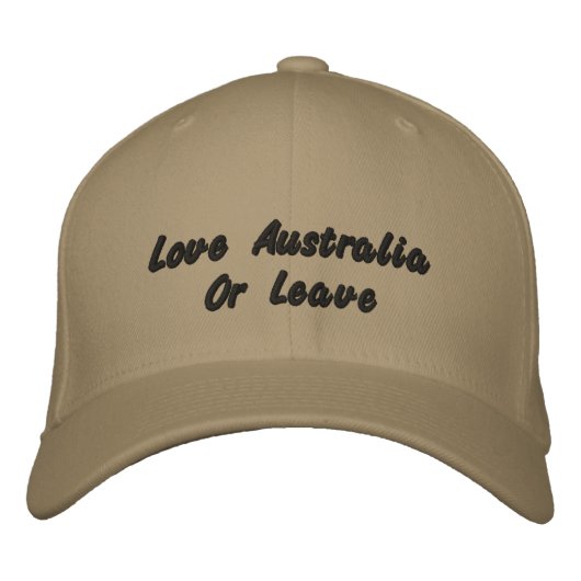 Love Australiaまたはロ離れゴベースボールキャップ 刺繍入りキャップ (正面)