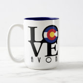 LOVE Avon 15oz ツートーンマグカップ (左)
