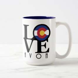 LOVE Avon 15oz ツートーンマグカップ