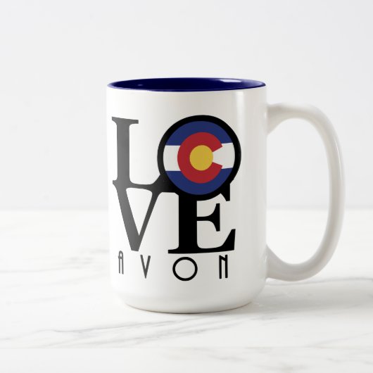 LOVE Avon 15oz ツートーンマグカップ (右)