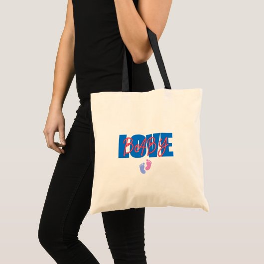 Love Baby Minimal Shower Tote トートバッグ (正面(商品))