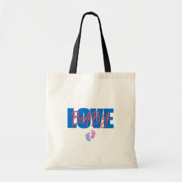 Love Baby Minimal Shower Tote トートバッグ