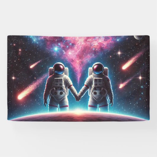 Love Bannerの宇宙飛行士 横断幕 (横)