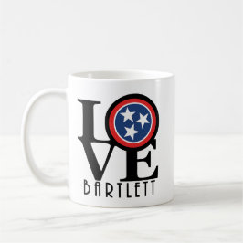 LOVE Bartlett Tennessee 11ozMug コーヒーマグカップ